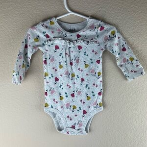 3/$10 Child of Mine 3-Pack Long Sleeve Bodysuits Sz 6-9 months